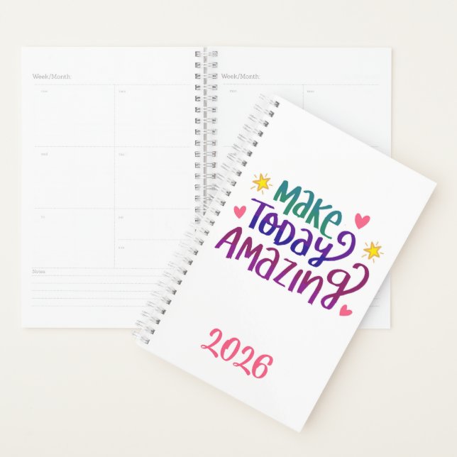 Agenda Hacer que hoy sea un año de Personalizado motivado (Demostración)