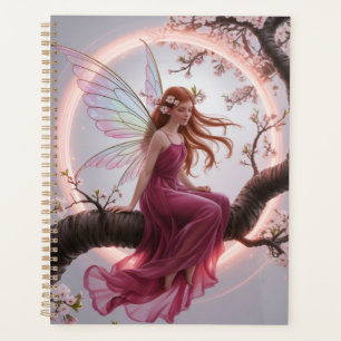 Agenda Hada mágica entre flores de cerezo – Ilustración d