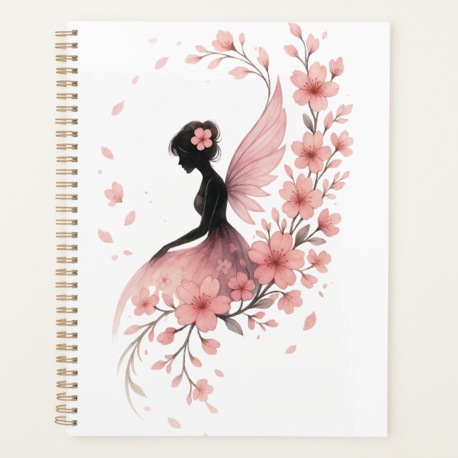 Agenda Hada Rosa con Flores de Sakura (Anverso)