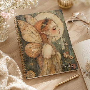 Agenda Hada Vintage Personalizada con Corona Floral