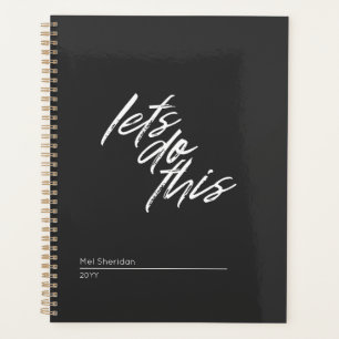 Agenda hagamos esto, año nuevo simple mínimo