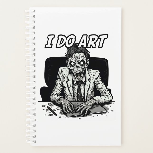 Agenda Hago zombie cómico de arte (Anverso)