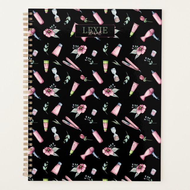 Agenda Hair Stylist, Hairdresser Beauty Salon Personaliza (Anverso)