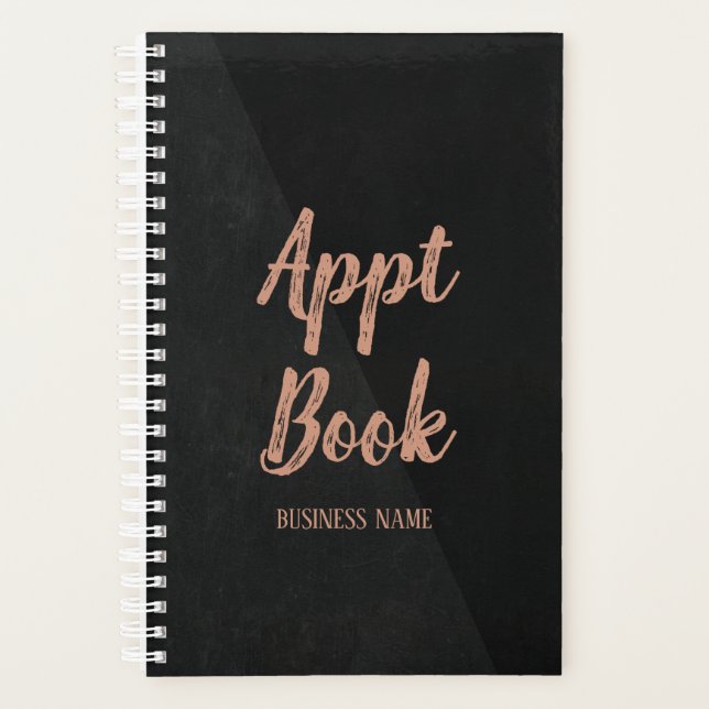 Agenda Hair stylist modern rose gold appointment book (Anverso)