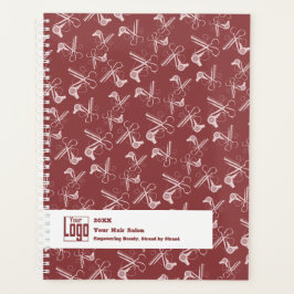 Agenda Hair Stylist Tools Pattern Burgung Pink White