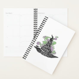 Agenda Halloween con fantasía mágica Gorra de brujas