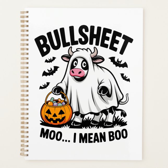 Agenda halloween cow (Anverso)