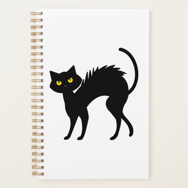 Agenda Halloween de gato negro - Camiseta de gatos negros (Anverso)