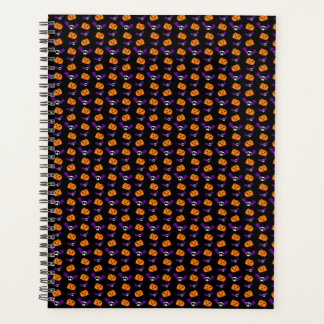 Agenda Halloween de la calabaza fantasma del Naranja negr