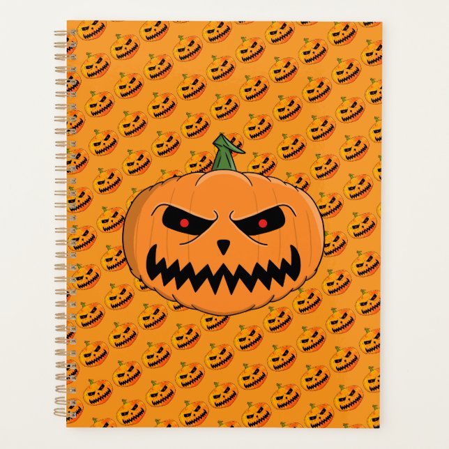 Agenda Halloween de Menacing Jack O'Lantern (Anverso)
