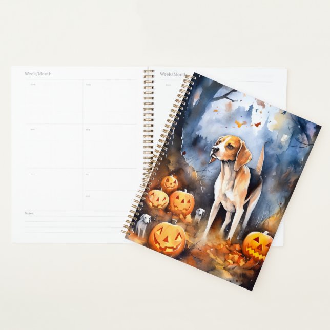 Agenda Halloween Foxhound American English con calabazas (Demostración)