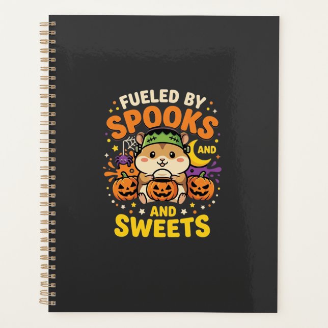 Agenda Halloween Hamster Fueled By Spooks And Sweets_1 (Anverso)
