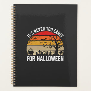 Agenda Halloween Nunca Demasiado Temprano Vintage Atardec