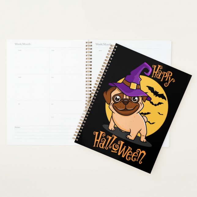Agenda Halloween Puggy Planner (Demostración)