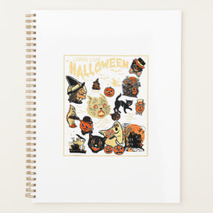 Agenda Halloween Vintage Gato Negro Long Live Halloween T