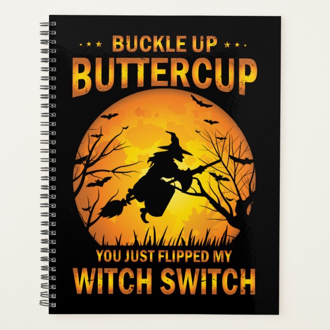Agenda Halloween Witch Switch Buckup Buttercup (Anverso)