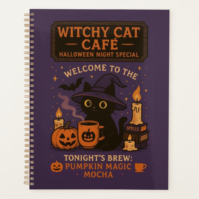 Agenda Halloween Witch's Castle Planner - Noche mágica (Anverso)