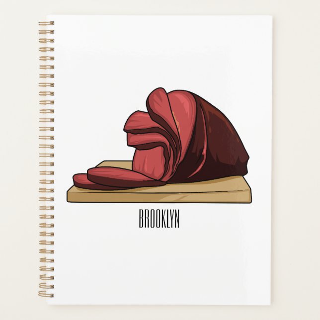 Agenda Ham personalizado ilustracion (Anverso)