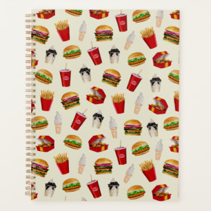 Agenda Hamburguesas de comida rápida, fritas, domingos