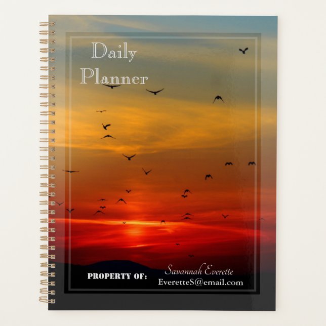 Agenda HAMbWG - Daily Planner - Sunset (Anverso)