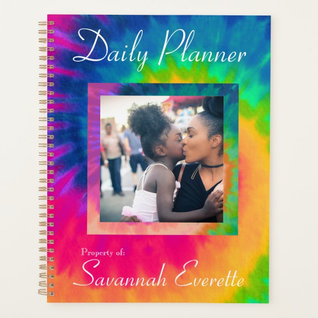Agenda HAMbWG - Daily Planner - Tie Dye - Foto con color (Anverso)