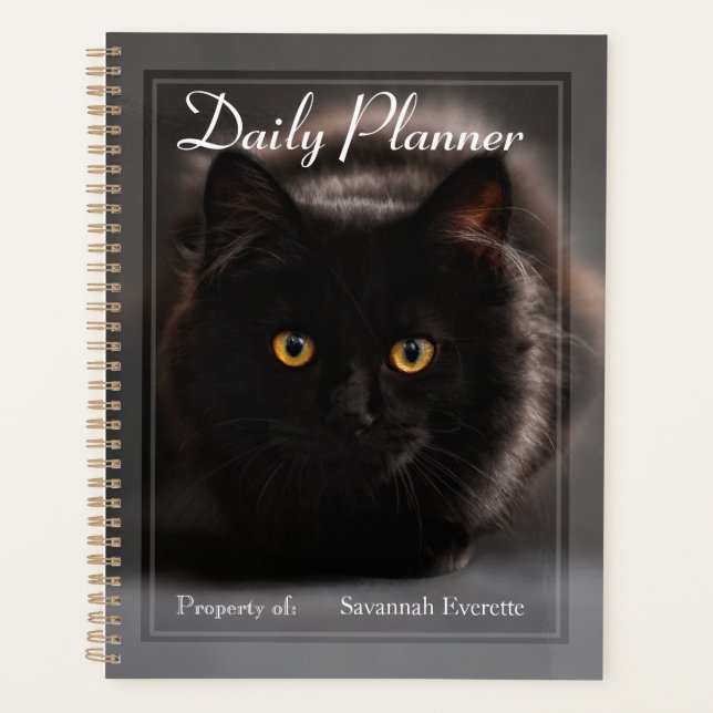 Agenda HAMbWG - Photo Daily Planner - Gato negro (Anverso)