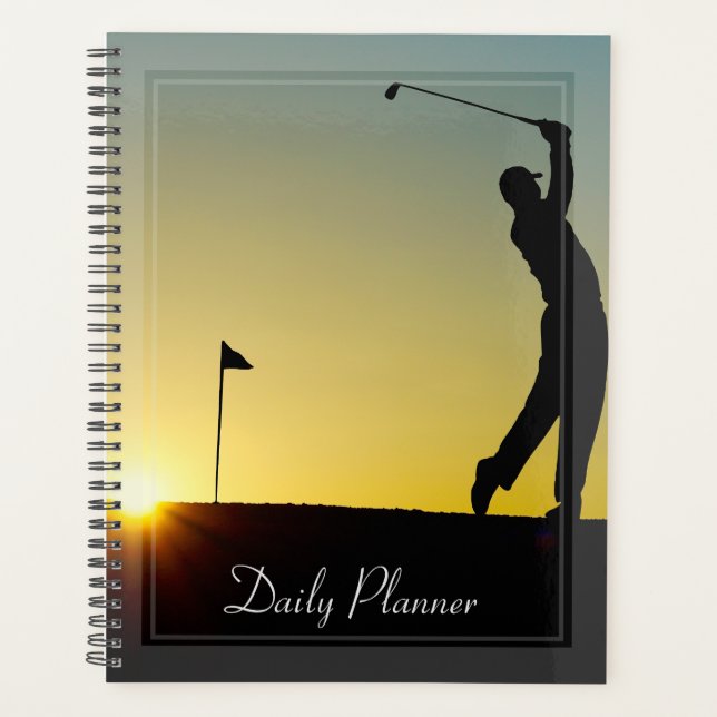 Agenda HAMbWG - Photo Daily Planner - Golfer in Sunset (Anverso)