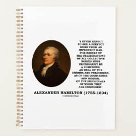 Agenda Hamilton nunca espera un trabajo perfecto hombre i