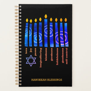 Agenda HANUKKAH bendice a cristiano espiritual la fruta