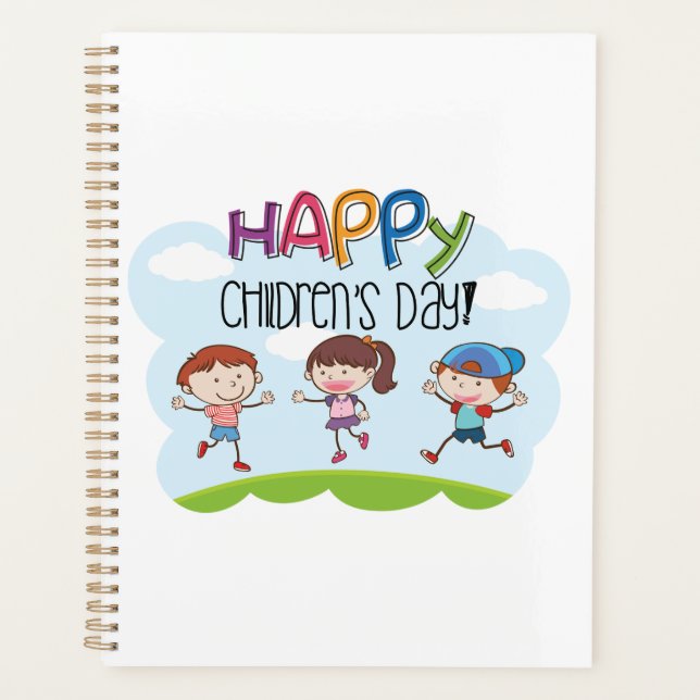 Agenda Happy Childrens Day Kids Celebration (Anverso)