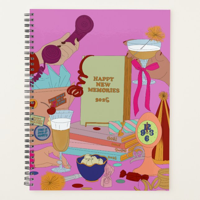 AGENDA HAPPY NEW MEMORIES SCHEDULE 2025 (Anverso)