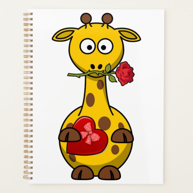 AGENDA "HAPPY VALENTINE'S DAY" GIRAFFE NOTEBOOK (Anverso)