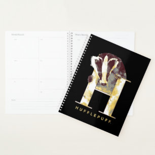 Agenda Harry Potter HUFFLEPUFF™ Badger Watercolor