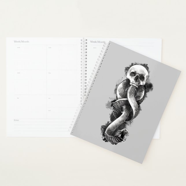 Agenda Harry Potter | Marca oscura acuarela (Demostración)