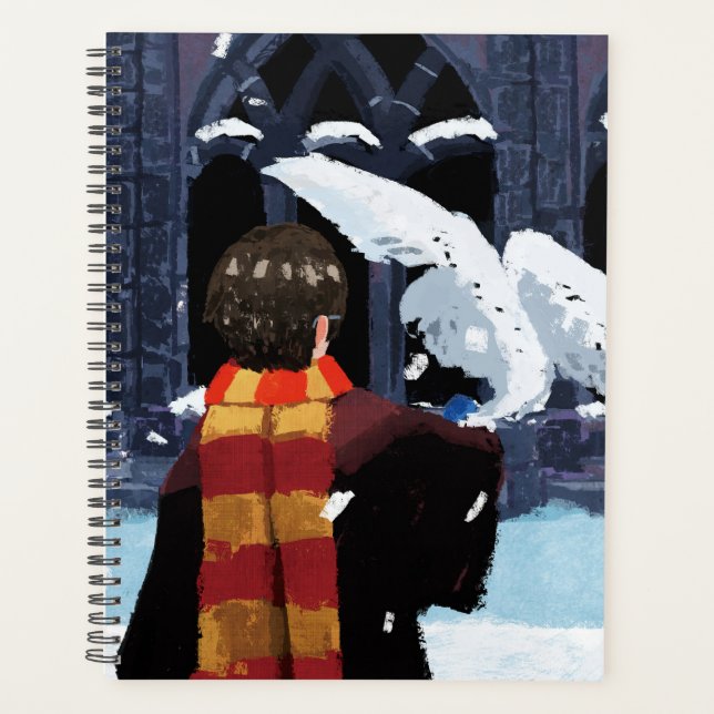 Agenda HARRY POTTER™ y Hedwig en la nieve (Anverso)