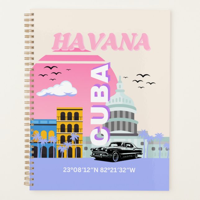 Agenda Havana Cuba Travel Art (Anverso)