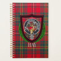 Hay Scottish Clan Tartán & Cresta