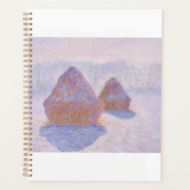 Agenda Haystacks by Claude Monet (Anverso)