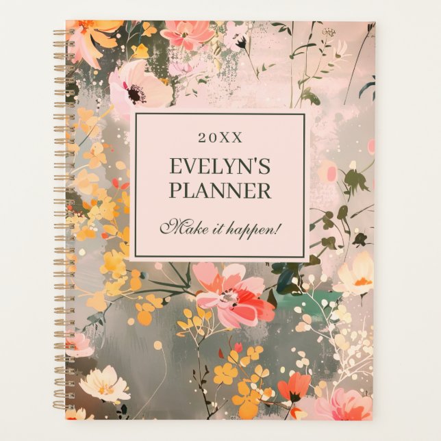 Agenda Haz que ocurran florals (Anverso)