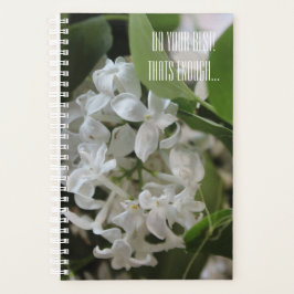 Agenda Haz tu mejor florecimiento motivacional de flores 