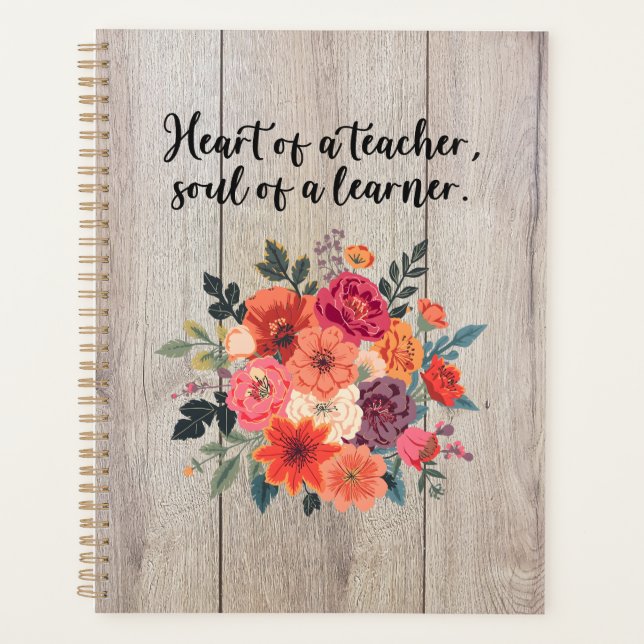 Agenda Heart of A Teacher Soul of A Learner (Anverso)