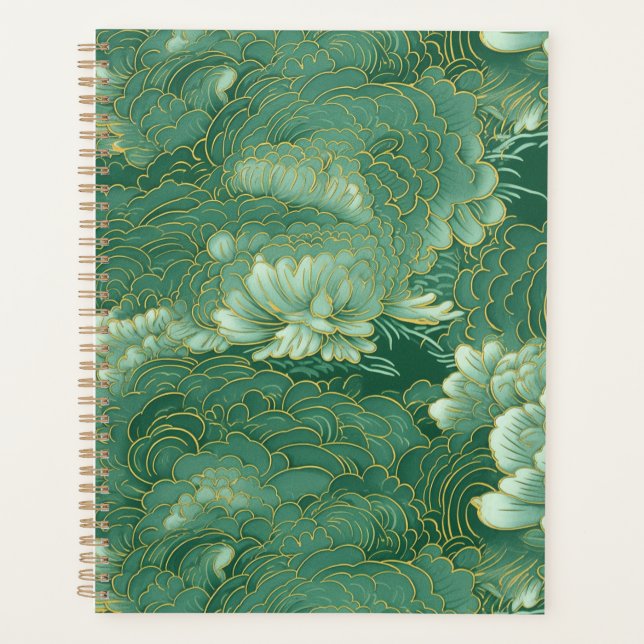 Agenda Heavenly Jade Chiyogami Planner (Anverso)