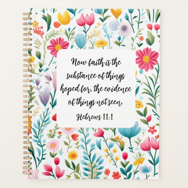 Agenda Hebrews 11:1 Planner (Anverso)
