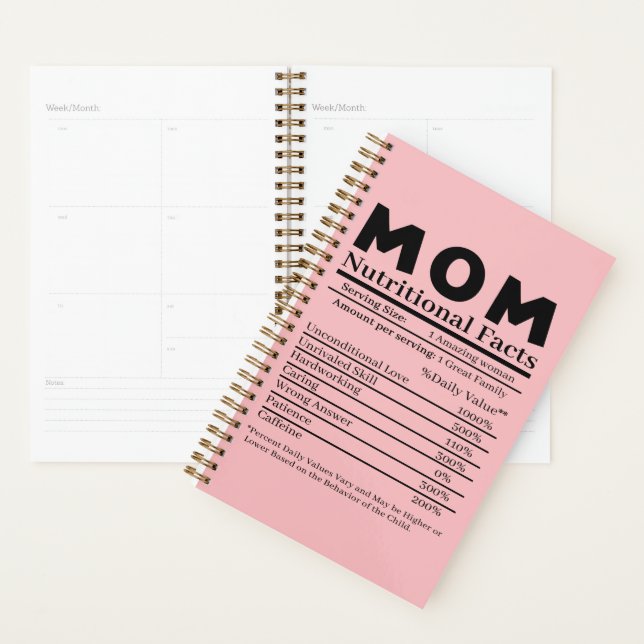 Agenda Hechos Nutricionales De Mamá (Demostración)