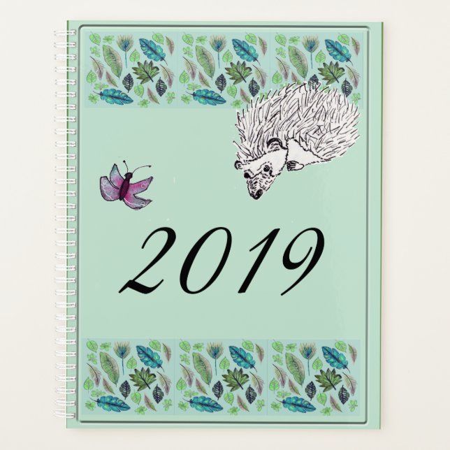 Agenda Hedgehog Planner A5 tamaño (21,6 cm x 27,9 cm) (Anverso)