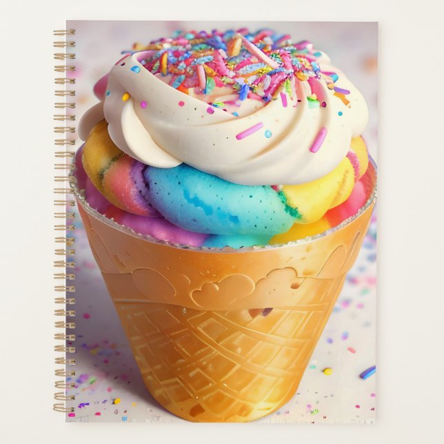 Agenda Helado Cream Cone Sprinkles (Anverso)