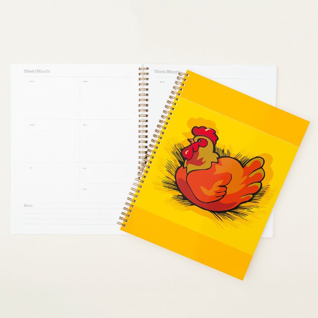 Agenda Hen on Nest Bright Farmyard Chicken (Subido por el creador)