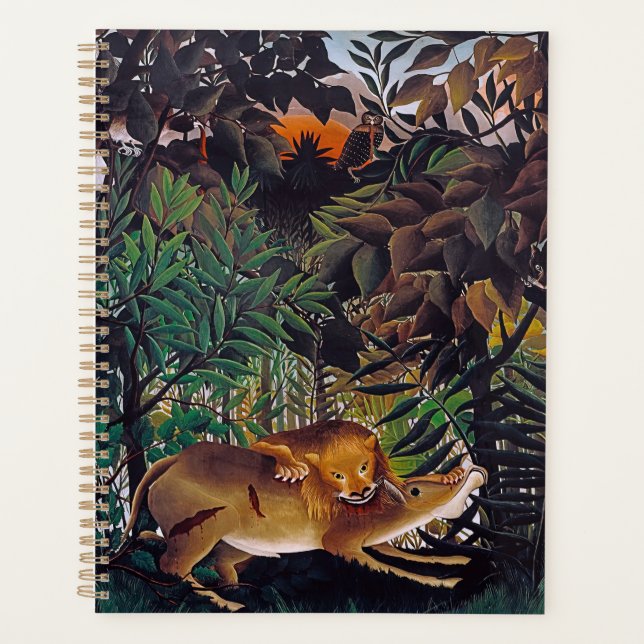 Agenda Henri Rousseau - El león hambriento (Anverso)
