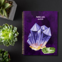 Hermosa acuarela Amethyst Beryl Green Purple