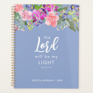 Agenda Hermosa acuarela Floral Christian Planner